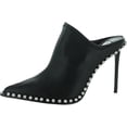 thumbnail image 4 of Steve Madden Venom Black Rhinestones Detail Slip On Pointed Toe High Heel Pumps (Black, 9), 4 of 4