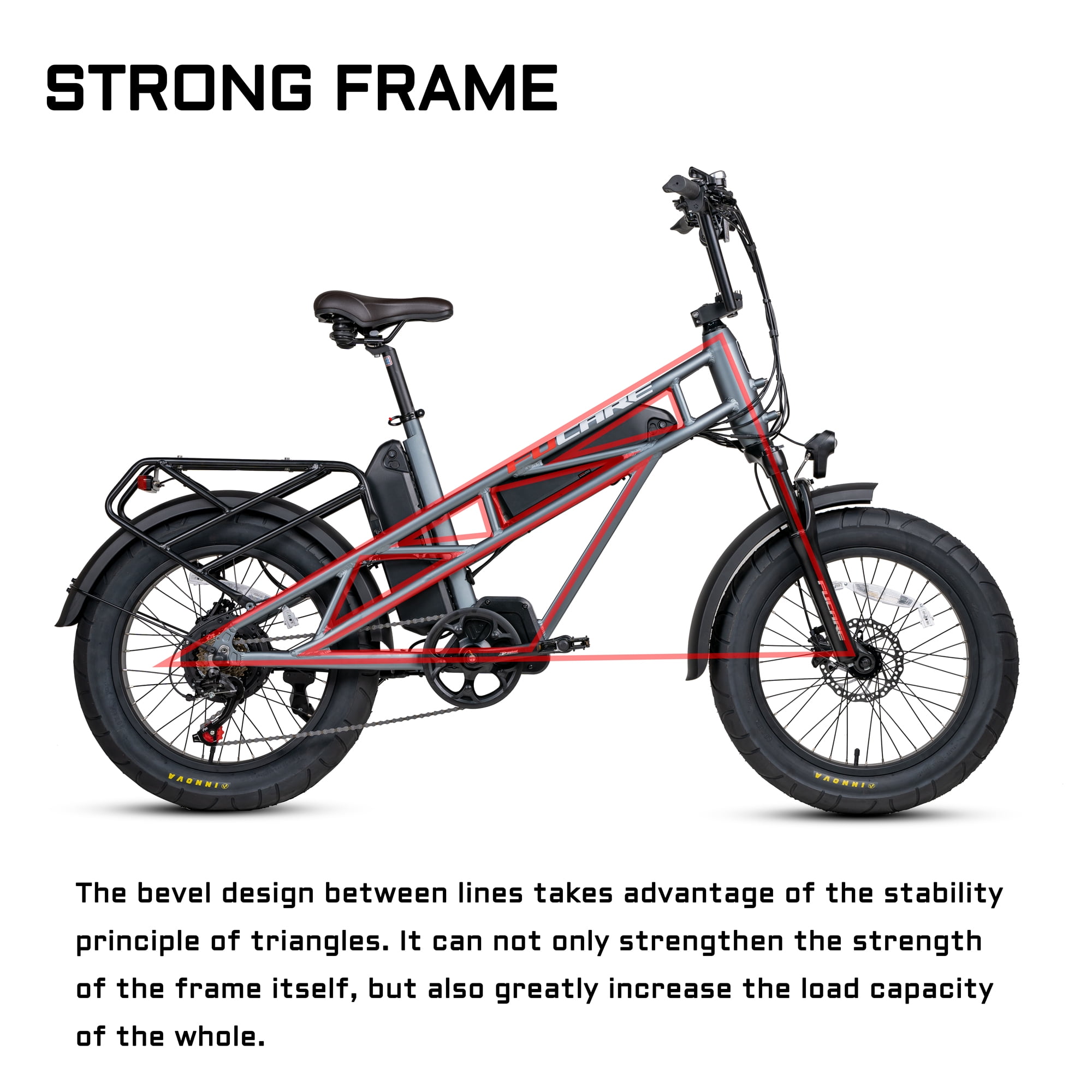 Buy Fucare Gemini Elecric Bikes for Adults Fat Tire Ebike 750W 20.8Ah E