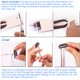 thumbnail image 4 of Yous Auto Hair Oropel para el Cabello 37 Pulgadas 12 Colores Oropel Extensions Brillante Kit de Oropel para el Cabello con Aguja para Tirar de Capa 200 Uds Hebillas de Silicona Brillo Hair Extensions, 4 of 9