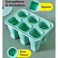 thumbnail image 5 of Moldes plegables para paletas, 6 piezas de moldes de cubitos de hielo de silicona reutilizables sin BPA, fabricación de cubitos de hielo de fácil liberación, bandejas de cubitos de hielo de doble func, 5 of 5