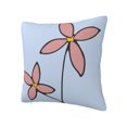 thumbnail image 2 of YFYANG Square Decorative Throw Pillow Case (Without Pillow Insert), Line Floral Art Bedroom Sofa Car Cushion Cover, 24"x24", 2 of 9