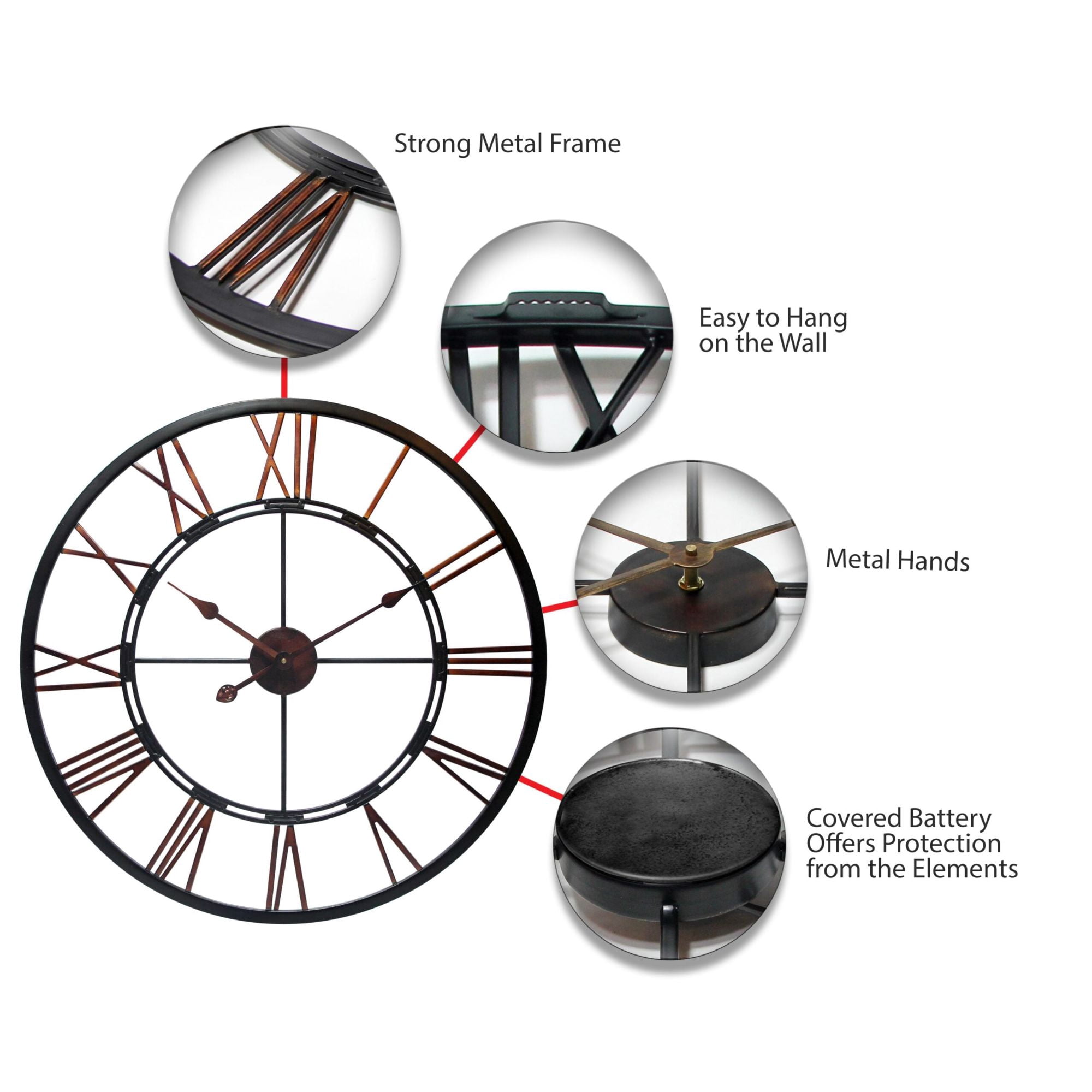 Infinity Instruments Metal Fusion Wall Clock