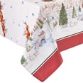 thumbnail image 3 of Elrene Home Fashions Santa’s Snowy Sleighride Tablecloth, Multi, 60" x 84" Rectangle, 3 of 4