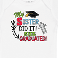 thumbnail image 4 of Inktastic My Sister Graduated with Cap and Arrows Boys Baby Bodysuit, 4 of 5
