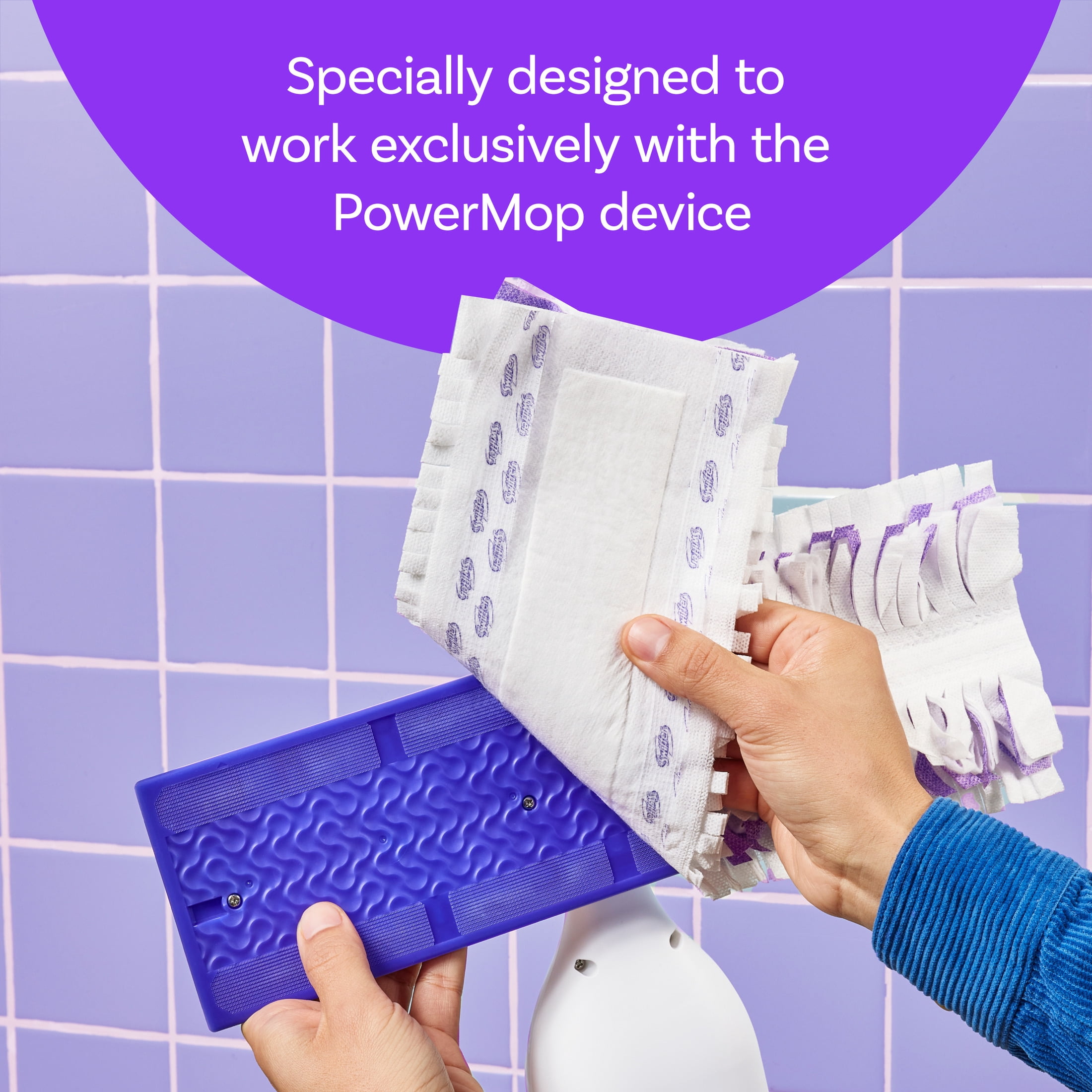 Swiffer Power Mop Pad Refills, Unscented, 5 Count