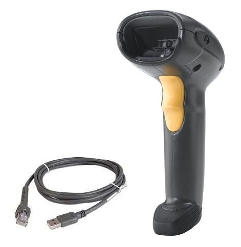Zebra DS4208-SR Omni-Directional Rugged Design Digital Barcode Scanner (2D, 1D, QR Code and Postal), Comes with Heavy-Duty Shielded 7-Foot USB Cable (CBA-U21-S07ZAR)