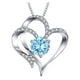 thumbnail image 1 of Fiudx Collar con Piedra de Nacimiento, Colgante de Corazón, Cadena Ajustable, Elegante Opción de Regalo, Ideal para Cumpleaños, Aniversarios o Uso Diario, para Mujeres y Niñas, con Dije Personalizado, 1 of 2