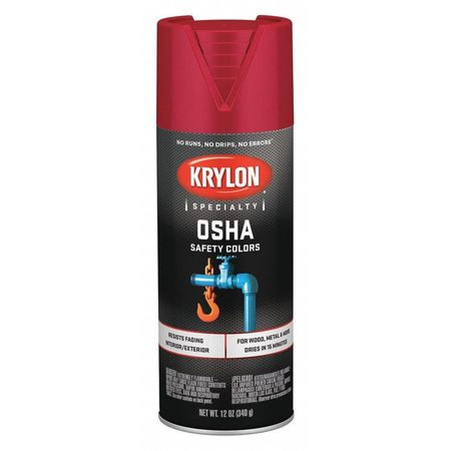 KRYLON K02116777 Spray Paint, Safety Red, Gloss, 12 oz.