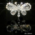 thumbnail image 4 of 10 x Papillon Cristal Dos Plat Diamante Embellissement Grade A Strass, 4 of 4