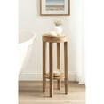 thumbnail image 2 of Kate and Laurel Talcott Modern Round Wood Side Table, 12 x 12 x 28, Natural Wood, Transitional Decorative Two-Tier End Table for Use as a Bedroom Nightstand or Living Room Plant Stand, 2 of 10