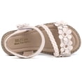 thumbnail image 2 of Girls Strap Flat Sandals Open Toe Dress Party Wedding Shoes Flower Summer Sandals, 2 of 6