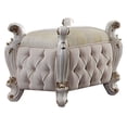 thumbnail image 5 of ACME Picardy Vanity Stool, Fabric & Antique Pearl, 5 of 5