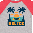 thumbnail image 4 of Inktastic Belize Tropical Sunset with Palm Trees Boys or Girls Toddler T-Shirt, 4 of 5
