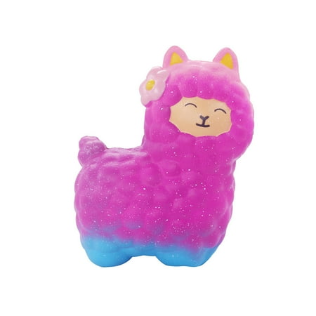 - Squeeze Cute Sheep Alpaca Super Slow Rising Scented Fun Animal Toys