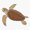 1pcs, variant on Loggerhead Sea Turtle Ocean Wildlife Sticker