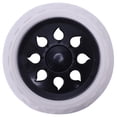 thumbnail image 2 of 6 Pcs Design Roue Chaude Chariot Bagages Voyageurs Roues 15.8 x 3.4 cm - Noir & Blanc, 2 of 5