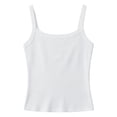 thumbnail image 4 of KPOPLK Toddler Baby Girls T-Shirt Summer Solid Color Sleeveless Tees Spaghetti Strap Clothes Big Sis Tank Tops(13-14 Years,White), 4 of 4