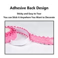thumbnail image 3 of SEIWEI 1 Roll Lace Tape, Self-Adhesive Fabric Cotton Lace Trim with Floral Pattern for DIY Crafts, Scrapbooking, Home Decor (Pink), 3 of 5
