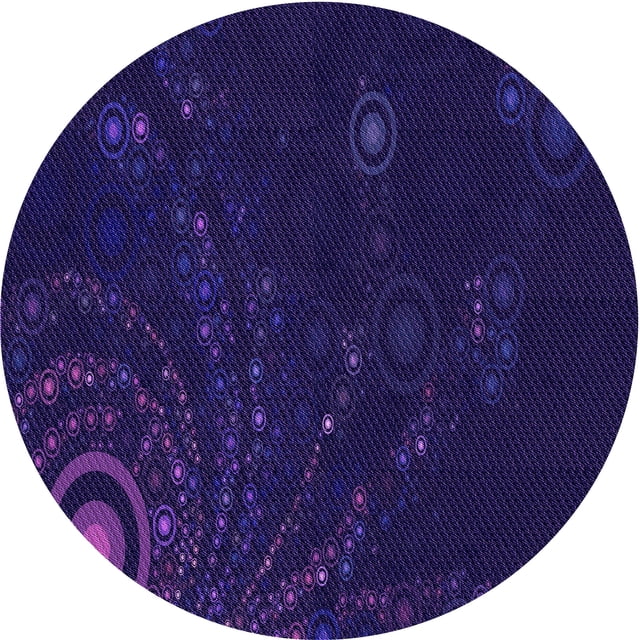 Ahgly Company Machine Washable Indoor Square Transitional Purple Amethyst Purple Area Rugs, 3' Square