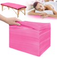 thumbnail image 1 of Sábanas desechables para mesa de masaje SZHZTEL, 100 unidades, color rosa, 1 of 7