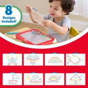 Playskool Magnetic Dot Art Tablet, Curious Creators Learning Toy, Mess-Free Magnetic Art Dots Drawing Tablet with Stylus, Ages 3+