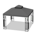 thumbnail image 7 of CoSoTower 10X10 Ft Outdoor Patio Gazebo Replacement Canopy, Double Tiered Gazebo Tent Roof Top Cover Only（Frame Not Include）, 7 of 7