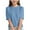 Blue, variant on Kaemgyyd Girls' Summer T Shirts Fashion Hollow out Crewneck Basic Tee Casual Soft Short Sleeve Tops Clothes 6-15 Years