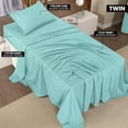 thumbnail image 2 of King Bed Sheet Set Piece Bedding Soft Brushed Microfiber Fabric Shrinkage & Fade Easy Care (), 2 of 8