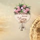 thumbnail image 5 of Corona de bienvenida colgante para puerta delantera, señal de puerta de bienvenida, corona de flores hecha a mano, guirnalda de puerta colgante para, 5 of 6