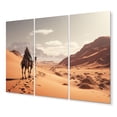 thumbnail image 2 of Designart "Desert Wanderer Camel III" Animals Metal Wall Décor Set, 2 of 5