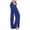 Blue, variant on Posijego Women's Wide Leg Yoga Sweatpants Bootcut Workout Pants Side Hem Lounge Pants with Pockets