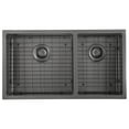 thumbnail image 2 of Ancona  32 in.  60/40 Double Bowl Kitchen Sink  in Black PVD Nano, 2 of 6