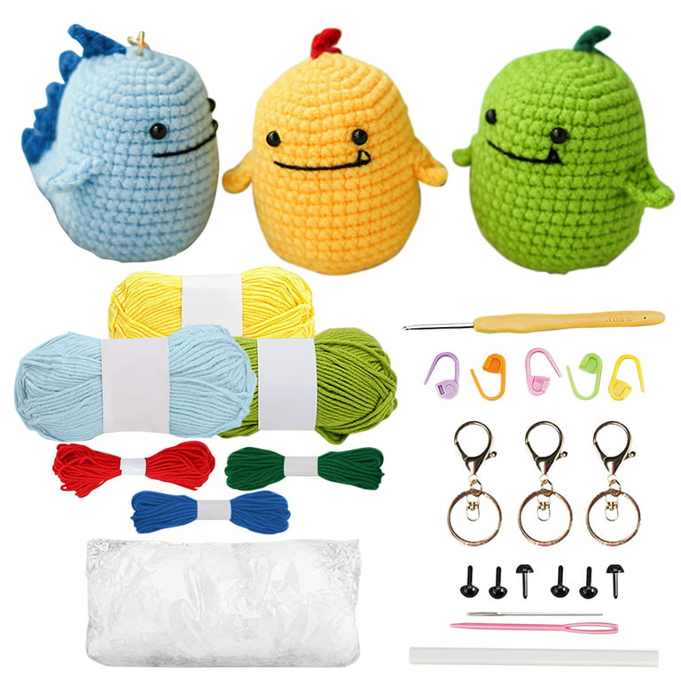 DSstyles Beginners Crochet Kit, Handmade Crochet Kit Cartoon