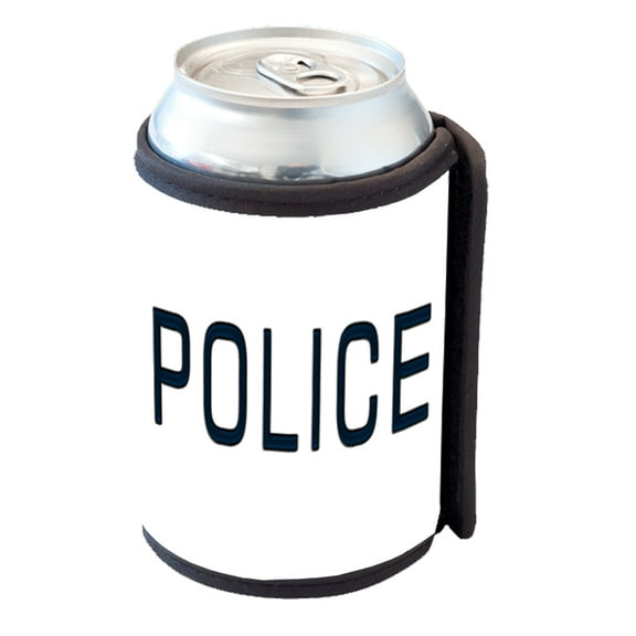 KuzmarK Insulated Drink Can Cooler Hugger - Police