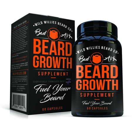 Wild Willies Beard Growth Supplement with Biositol AsX, 60 (Best Beard Growth Serum)