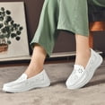thumbnail image 2 of YOURDIARY Women's Hollow Nurse Shoes Breathable Platform Loafers Low Top Work Shoes Dance Shoes, 2 of 5