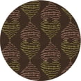 thumbnail image 1 of Ahgly Tapis Rond Lavable en Machine Intérieur Transitionnel Chêne Brun, 3 Pieds Rond, 1 of 7