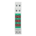 thumbnail image 2 of Voltímetro trifásico carcasa de PC Pantalla LCD Medidor de voltaje Montaje en riel DIN de alta precisión 60-450 V para equipos eléctricos ANGGREK Otros, 2 of 8