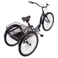 thumbnail image 3 of 26" Schwinn Mackinaw Adult Tricycle with Basket, Unisex, Single Speed, Blue, 3 of 8