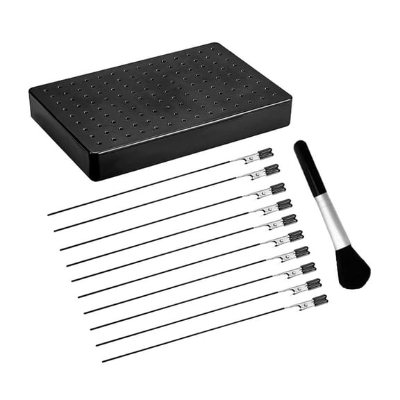 BEADCEST 1 Set Miniature Painting Holder Black Alligator Clips for Hobby Modeling and DIY Crafts