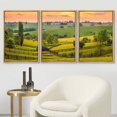 thumbnail image 2 of wall26 - 3 Piece Framed Canvas Wall Art - Evening Scene in Kentucky - Modern Home Art Stretched and Framed Ready to Hang - 16"x24"x3 NATURAL, 2 of 5