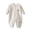 Beige, variant on Kids Soft Unisex Footless Newborn Baby Sleepers Jumpsuit Romper Boys Girls Long Sleeve(Light Pink,12-18 Months)