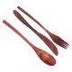 thumbnail image 4 of Cubiertos de Madera Cuchara de Madera Portátil de Teca para Almuerzos Escolares para Picnics para Comida Callejera para Barbacoas Juego de cubiertos de viaje Cuchara de madera Jueg ANGGREK Cocina, Decoración y Otros, 4 of 8