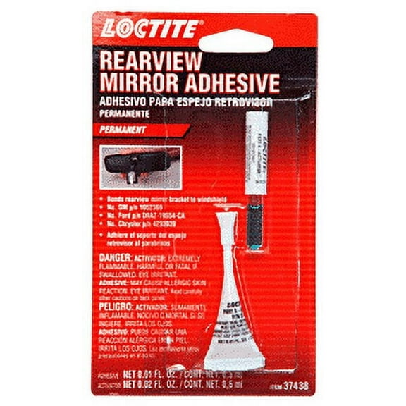 Loctite 37438 Rear View Mirror Adhesive 12 Cards Per Box