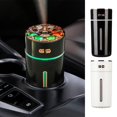 thumbnail image 1 of Iuhan 2Pcs USB Humidifier, Plug In Vehicle Aromatherapy Diffuser with Colorful Night Lights, Portable Mini Desktop Humidifier for Car Home Office Bedroom Decor, 1 of 9