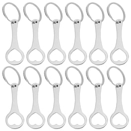 PATIKIL Porte-Clés Jeton de Caddie de Courses, Lot de 4 en Acier Inoxydable, Décapsuleur de Caddie, Porte-Clés pour Pièces de Monnaie, Couleurs Éclatantes