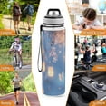 thumbnail image 7 of BZSMCE Sport Bottle Butterfly Among Glowing Lights Outdoor sports Water Bottle Size: 10.4x3in, 7 of 7