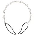 thumbnail image 1 of Women Girls Rhinestone Decorated Leaf Style Hairband / Headwear / Hair Loop with Elastic Band (Silver), 1 of 4