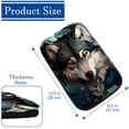 thumbnail image 4 of Wolf Soft and Comfortable Furry Printed Armrest Cover Accessory - 12.5x8.2 Inch, 4 of 6