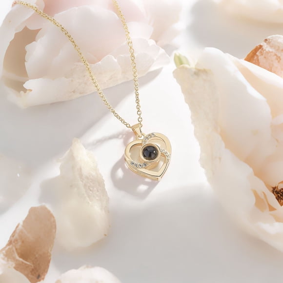 Sdmnsg-T Real Rose with I love you Necklace 100 Languages, Gifts for Girlfriend, Women, Mom, Wife, Gifts Idea on Christmas, Valentine's Day, Mother's Day, Birthday, Anniversary, Thanksgiving